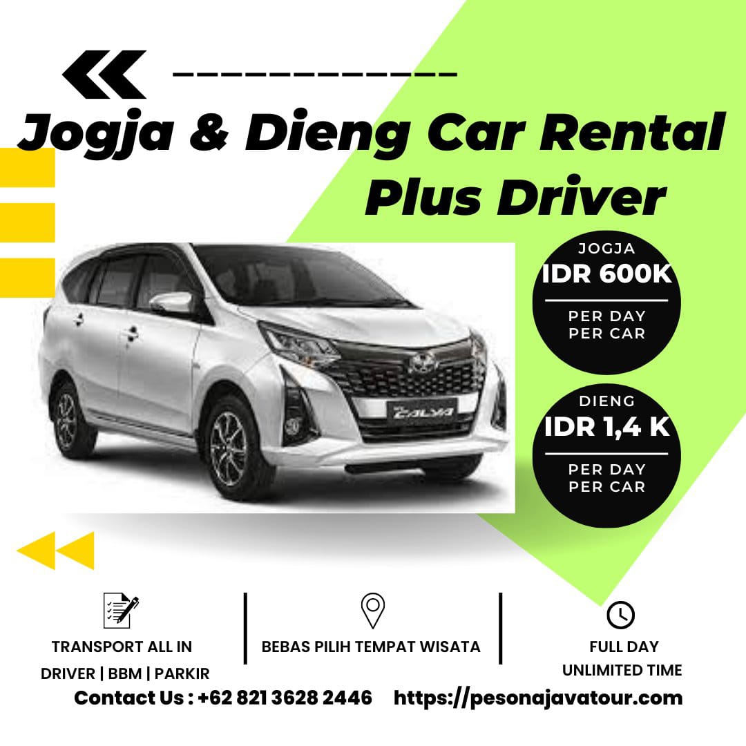 Paket Sewa Mobil dan Sopir Jogja | All in | Per Day
